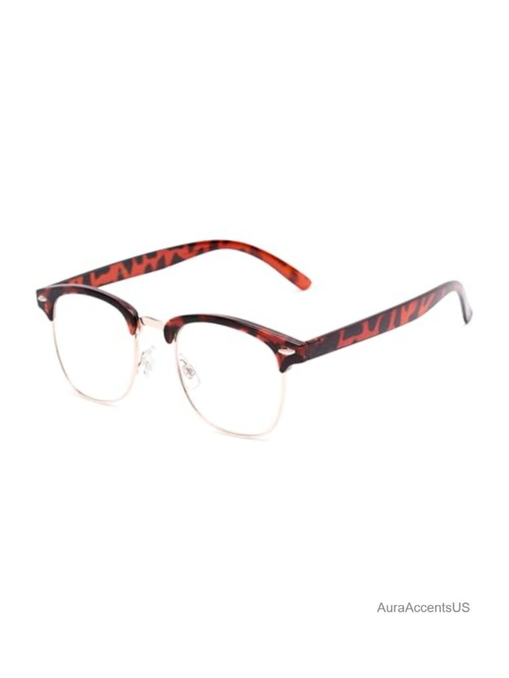 Round Reading Glasses with Metal Rims & Composite Lenses